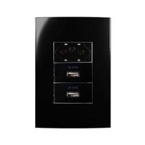 Conjunto Margirius 4x2 Tomada 10A + 2 Usb 2A Sleek