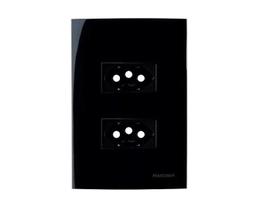 Conjunto Margirius 4x2 Tomada Dupla 10A + 20A Sleek