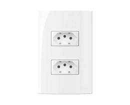 Conjunto Margirius 4x2 Tomada Dupla 2P+T 20A Sleek