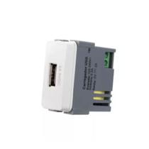 Conjunto Margirius B3 Módulo Tomada USB 2A PA019411 Branco 673099 Conjunto Margirius B3 Módulo Tomada USB 2A PA019411 Branco 673099