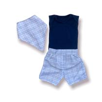 Conjunto Masculino 3 Peças Alegria Azul