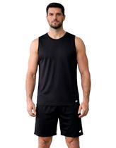 Conjunto Masculino Academia Regata e Bermuda Dry Fit Treino Esportivo Confortável Secagem Rápida Cor:MarinhoTamanho:P Conjunto Masculino Academia Regata e Bermuda Dry Fit Treino Esportivo Confortável Secagem Rápida Cor:MarinhoTamanho:P