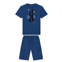 Conjunto Masculino Amendoa e Azul 4000049 Lemon Conjunto Masculino Amendoa e Azul 4000049 Lemon