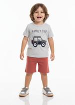 Conjunto Masculino camiseta C/ Bermuda Em Moletom Nº 1 Ao 3