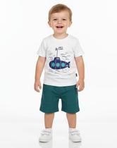 Conjunto Masculino Camiseta Flame Submarino Com Bermuda Em Moletinho Nº 1 Ao 3 Conjunto Masculino Camiseta Flame Submarino Com Bermuda Em Moletinho Nº 1 Ao 3