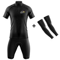 Conjunto Masculino Ciclismo Mountain Bike Tour de France Forro em Espuma