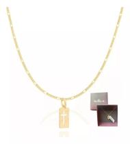 Conjunto Masculino Cordão 60cm+cruz Rommanel 530072 540004 Conjunto Masculino Cordão 60cm+cruz Rommanel 530072 540004