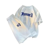 Conjunto Masculino de Agasalho Waffle Oversize - Moda Casual de Verão Conjunto Masculino de Agasalho Waffle Oversize - Moda Casual de Verão