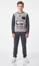 Conjunto Masculino em Moletinho Music Nº 12 Ao 16