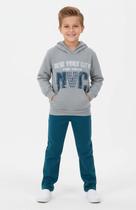 Conjunto Masculino Em Moletom Flanelado Blusão C/ Capuz New York Nº 4 Ao 8 Conjunto Masculino Em Moletom Flanelado Blusão C/ Capuz New York Nº 4 Ao 8