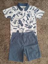Conjunto Masculino Gola Polo Dinossauros