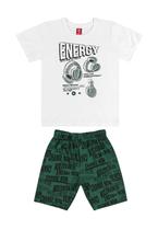 Conjunto Masculino Infantil Bermuda e Camiseta Bee Loop