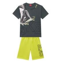 Conjunto Masculino Infantil Camiseta e Bermuda Kyly