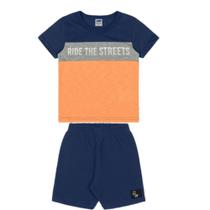 Conjunto Masculino Infantil Camiseta E Bermuda - marlan 42560