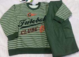 conjunto masculino infantil, cor verde, tamanho 6