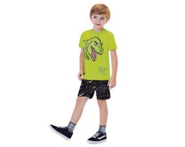 Conjunto masculino infantil-criança-menino-verão-top 4-8