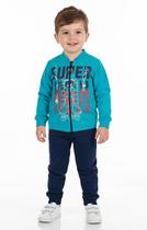 CONJUNTO MASCULINO INFANTIL EM MOLETOM FLANELADO ESTAMPA FOGUETE Nº 2