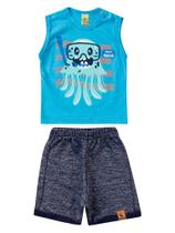 Conjunto Masculino Infantil Happy Octopus - Lual Kids - Alasca/Venesa Marinho