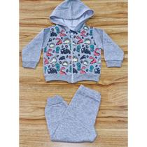 Conjunto Masculino Infantil Inverno Com Capuz P