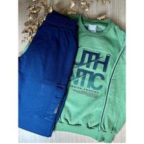 Conjunto masculino infantil juvenil moletom inverno menino