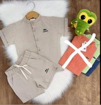 Conjunto masculino infantil linho TAM 09 anos Conjunto masculino infantil linho TAM 09 anos