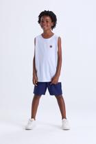 Conjunto Masculino Infantil Regata Fresquinha Aplique