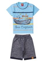 Conjunto Masculino Infantil Sea Captain - Lual Kids - Alasca/Veneza Marinho