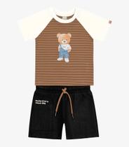 Conjunto Masculino Infantil Verão Dame Urso Premium Total Confort 10213