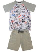Conjunto Masculino Johnny Fox Camiseta e Bermuda