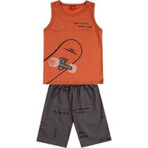 Conjunto masculino laranja folha 18 1450 tpx 1001098-300008