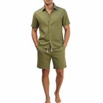 Conjunto Masculino Linho Premium Moda Verão Conjunto Masculino Linho Premium Moda Verão