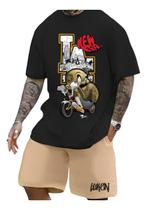 Conjunto Masculino Los Angel Luken Bermuda Masculina Moletom