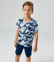 Conjunto Masculino Militar Rovitex Kids Cinza