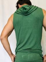 Conjunto Masculino Moletinho Regata Mauricinho com Capuz e Short com Bolso Varias Cores