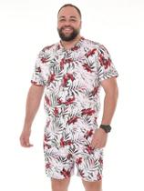 Conjunto Masculino Plus Size Shorts e Camisa Tamanho extra