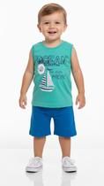 Conjunto Masculino Regata Ocean C/ Bermuda Moletinho No 2 Conjunto Masculino Regata Ocean C/ Bermuda Moletinho No 2