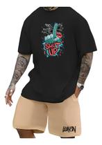 Conjunto Masculino Shout Up Luken Bermuda Masculina Moletom