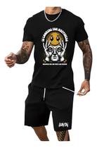 Conjunto Masculino Simle Bermuda Masculina Moletom