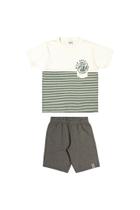 Conjunto Masculino Tamanho 4 camiseta e bermuda moletinho Elian Conjunto Masculino Tamanho 4 camiseta e bermuda moletinho Elian