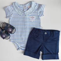 Conjunto masculino verão body e shorts roupa de bebê menino Conjunto masculino verão body e shorts roupa de bebê menino