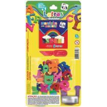 Conjunto Massinha de Modelar 6 Cores + Molde Letras Alfabeto - ISSAM Conjunto Massinha de Modelar 6 Cores + Molde Letras Alfabeto - ISSAM