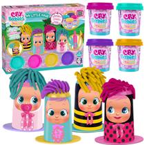 Conjunto Massinha De Modelar Cry Babies Magic Tears My Little Hair Com Acessórios Para Criar Penteados - Cotiplás