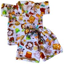 Conjunto mauricinho Bolofofo, roupa de Menino bebê camisa short festa