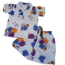 Conjunto mauricinho Bolofofo, roupa de Menino bebê camisa short festa