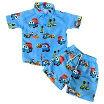 Conjunto Mauricinho Léo O Caminhão - Camisa E Bermuda