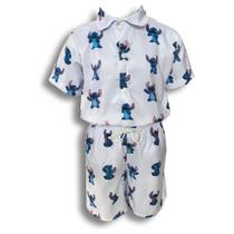 Conjunto Mauricinho Lilo e Stitch - Camisa E Bermuda