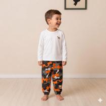 Conjunto Mauricinho Masculino Infantil Menino Calça Jogger Camisa Manga Longa Tamanhos 1/2/3/4/6/8