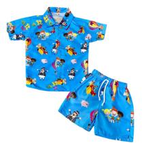 Conjunto Mauricinho Mundo Bita - Camisa E Bermuda Conjunto Mauricinho Mundo Bita - Camisa E Bermuda