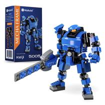 Conjunto Mecha Frame Sci-Fi Blue Robot Armor Mech Building Action Bricks Keiji 5005