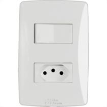 Conjunto Mectronic Petra 1 Simples+Tomada 2 Polos+Terra 10A. -39838